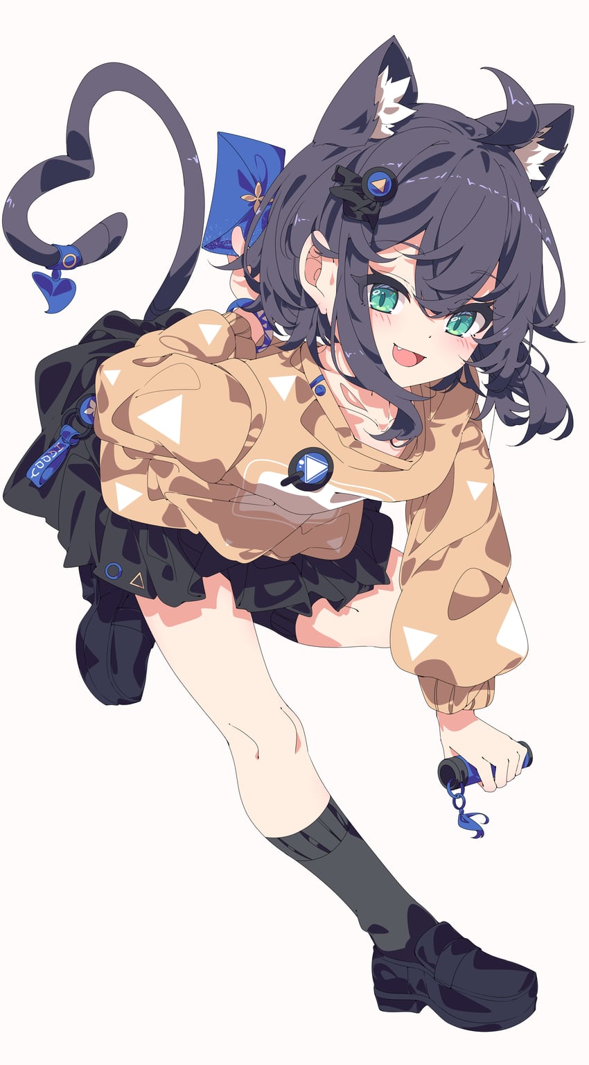 原创 1名女孩 :D 兽耳毛 兽耳 黑发