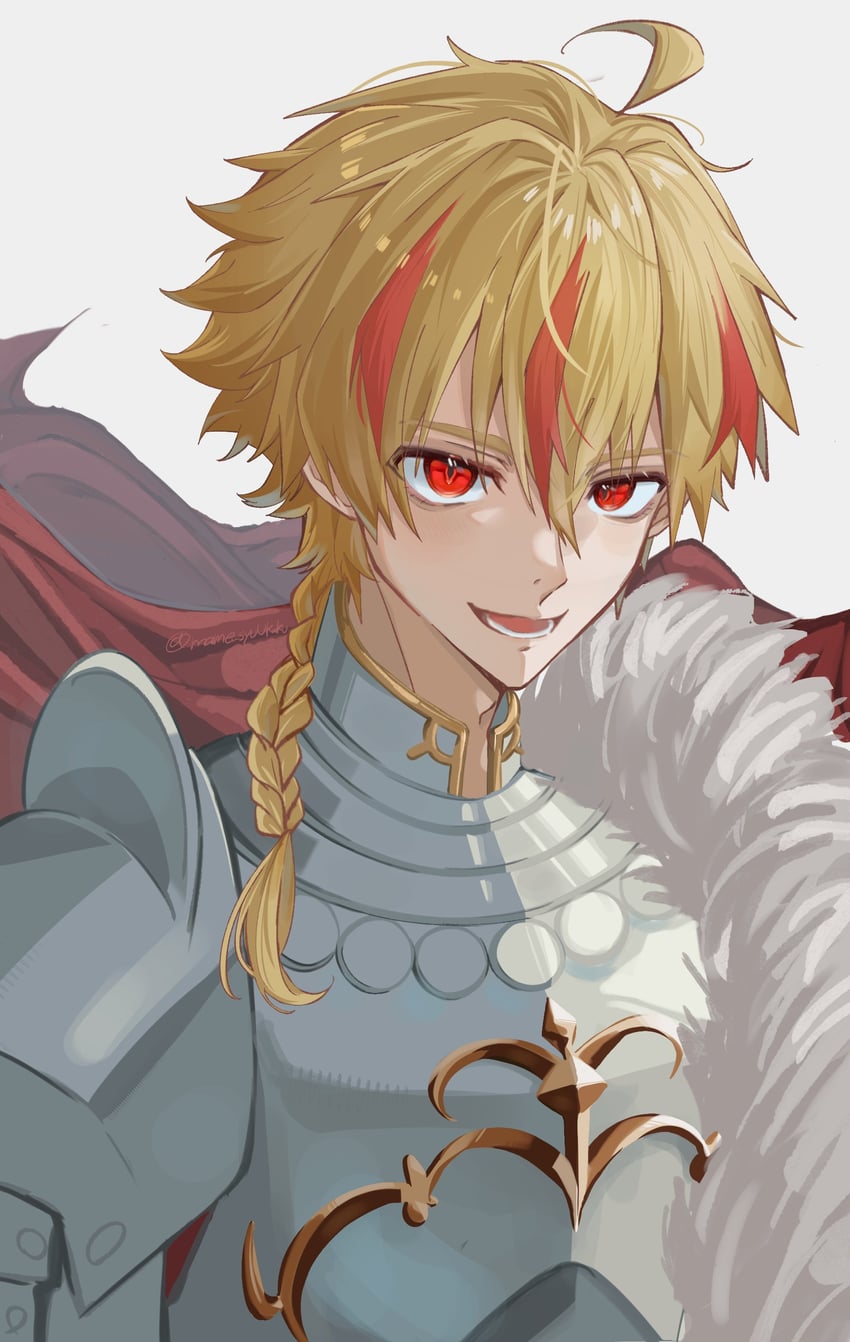 Fate/Grand Order、Fate/strange Fake、Fate系列 1名男孩 呆毛 铠甲 金发 辫子