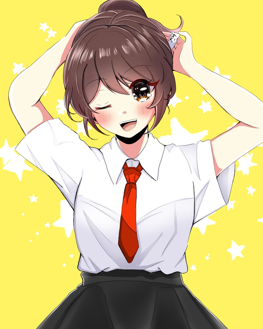 东方Project、宇佐见莲子 1名女孩 :D 不同发型 动物花纹 熊印花