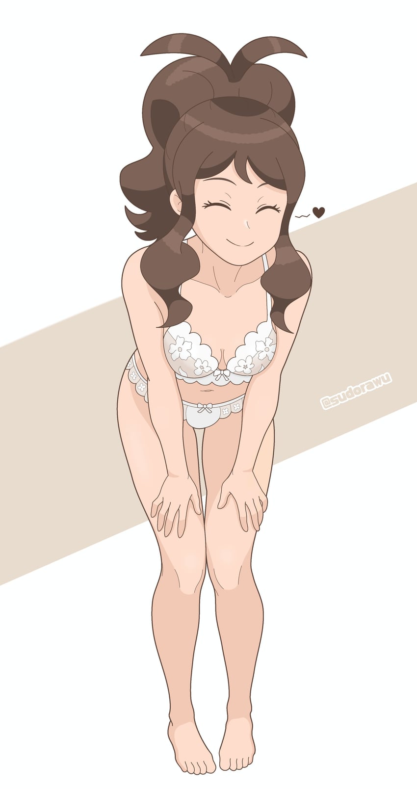 宝可梦、宝可梦 黑/白、透子 (宝可梦) 1名女孩 胸罩 乳房 蕾丝 蕾丝边胸罩