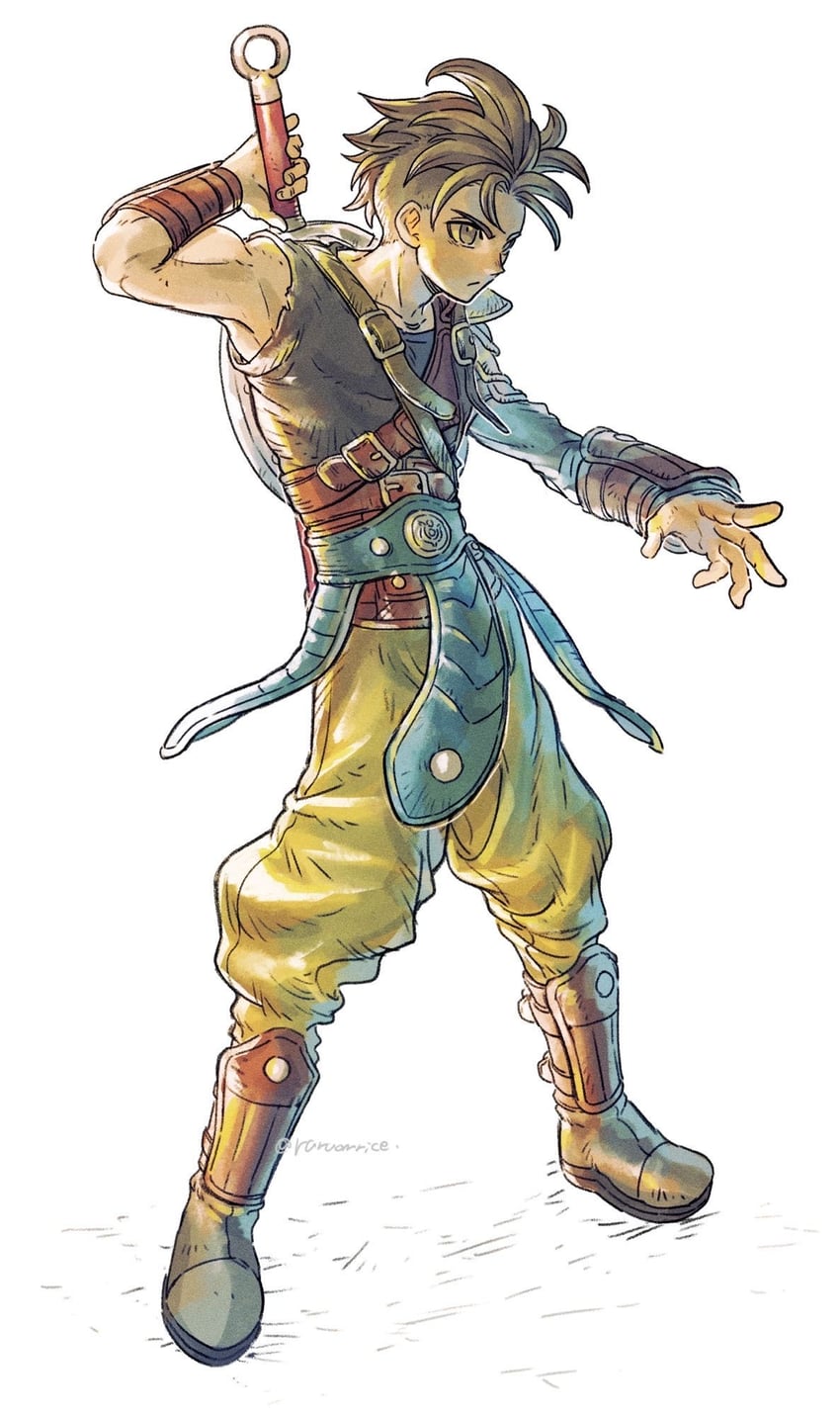勇者斗恶龙、dragon quest xii、hero (dq12) 1名男孩 铠甲 棕发 拔剑 手持