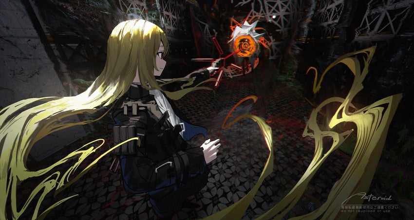 原创、艾莉丝 (Asteroid Ill) 1名女孩 作者名 黑色夹克 金发 闭嘴