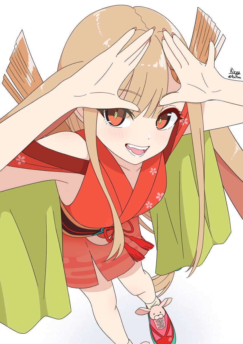 超辉夜姬!、辉夜 (超辉夜姬!) 1名女孩 :D 荒谬的长发 兽耳 短袜