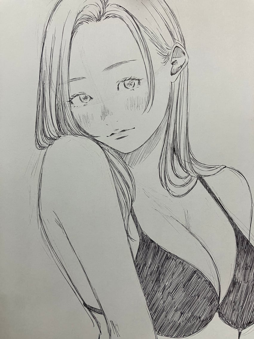 原创 1名女孩 手放在身体两侧 比基尼 乳房 闭嘴
