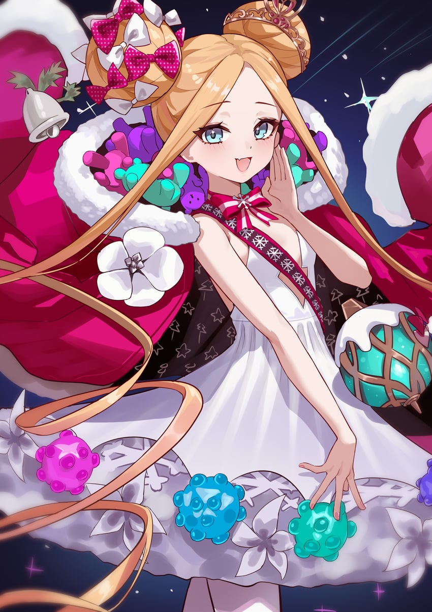 Fate/Grand Order、Fate系列、阿比盖尔·威廉姆斯 1名女孩 金发 蓝眼 脸红 蝴蝶结