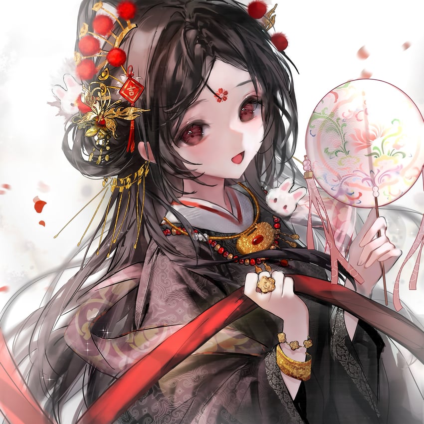 原创 1名女孩 :D 动物 肩上的动物 珠子