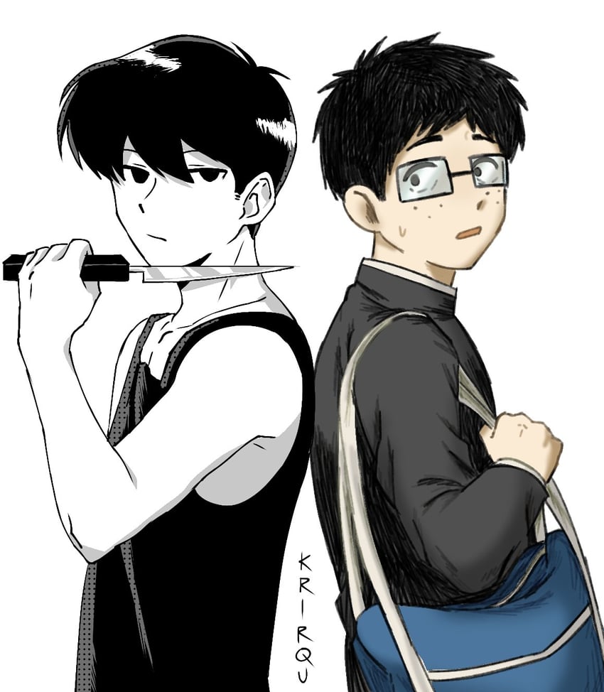 加油吧！中村君！！、OMORI、中村奥人 2个男孩 作者名 背靠背 包 锁骨