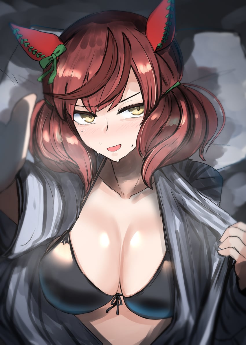 赛马娘、优秀素质 (赛马娘) 1名女孩 异形乳量 (大) 兽耳 比基尼 衣内比基尼