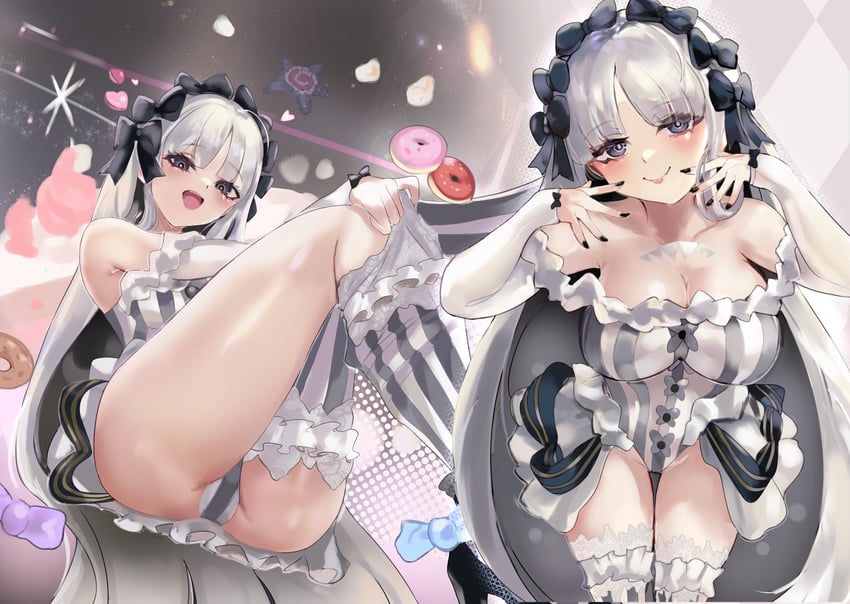 Fate/Grand Order、Fate系列、弗兰切斯卡·普雷拉蒂 (Fate) 1名女孩 异形乳量 (大) 露肩 黑色蝴蝶结 黑瞳