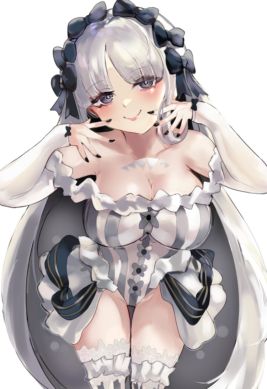 Fate/Grand Order、Fate系列、弗兰切斯卡·普雷拉蒂 (Fate) 1名女孩 异形乳量 (大) 露肩 黑色蝴蝶结 黑瞳