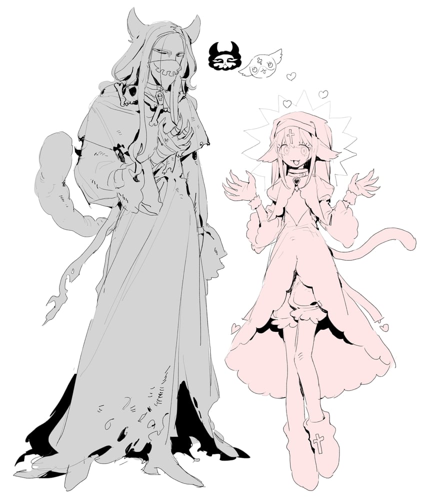 喵星基因、marshmallow (mewgenics)、morana (mewgenics) 1名女孩 1个其他角色 中性 兽耳 缠绷带的手