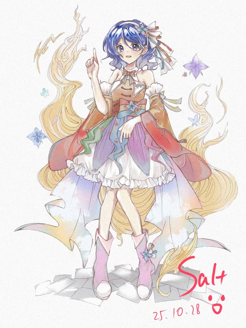 东方Project、天弓千亦 1名女孩 改装服装 替换服装 作者名 蓝蝴蝶