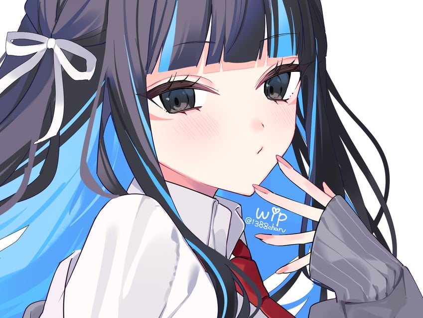 Fate/Grand Order、Fate系列、特诺奇蒂特兰 (Fate) 1名女孩 替换服装 黑发 蓝发 有领衬衫