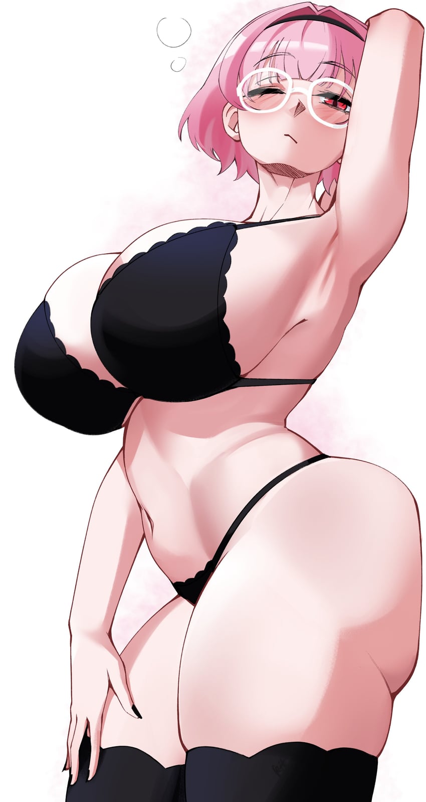 Hololive、Hololive英语、森美声 1名女孩 异形乳量 (大) 举手 腋下 屁股