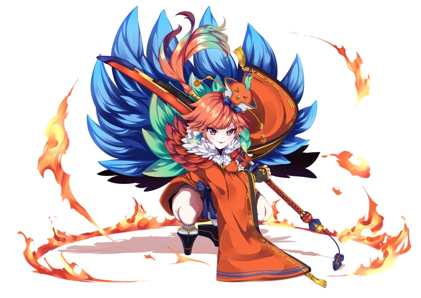 Fate/Grand Order、Fate系列、Hololive 1名女孩 beni-enma (cosplay) 鸟形帽子 角色扮演 耳环