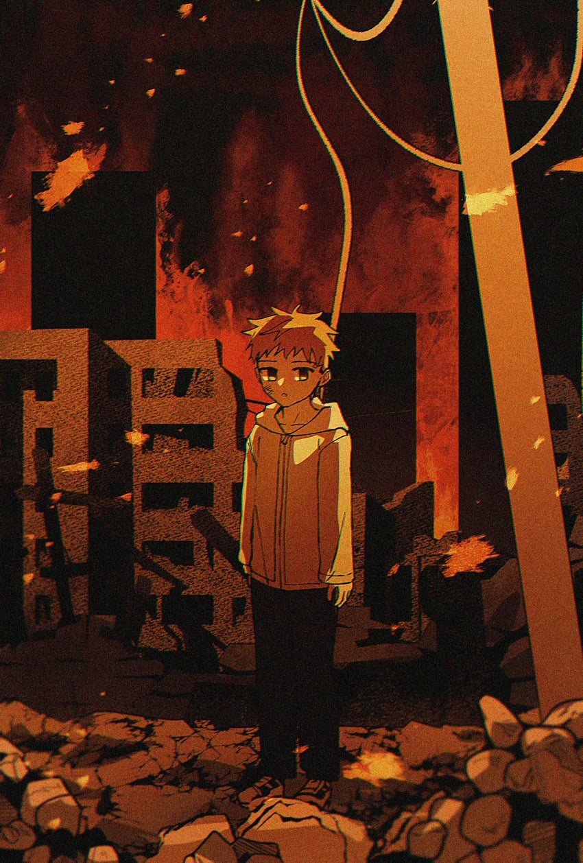 Fate/stay night、Fate系列、卫宫士郎 1名男孩 小孩 破坏 火 冬木（命运/FGO）