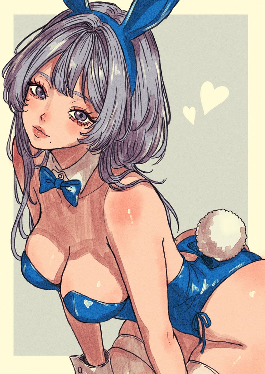 二次元插画 1名女孩 卧蚕 兽耳发箍 兽耳 露背