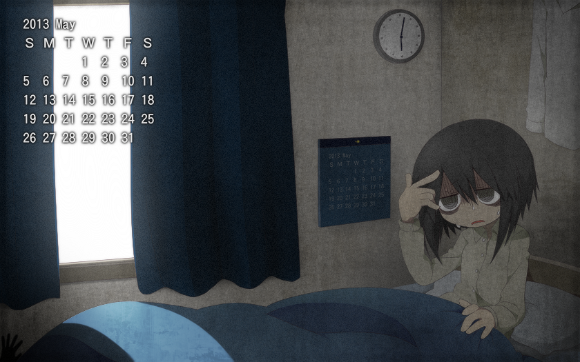 海底囚人、kurokawa nataka 1名女孩 2013年 替换服装 眼袋 床