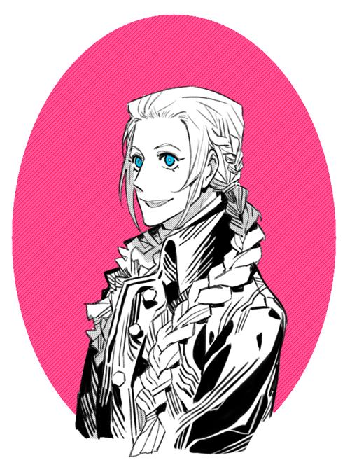 Classicaloid、莫扎特 (ClassicaLoid) 1名男孩 蓝眼 边框 辫子 躯干截断