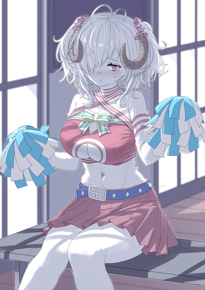 sani yang's laboratory、sani (sani yang's laboratory) 1名女孩 @_@ 兽耳 动物鼻子 臂章
