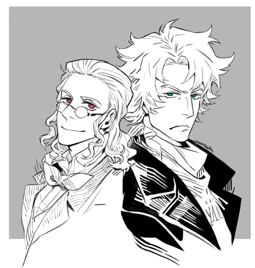 Classicaloid、弗朗茨·舒伯特 (Classicaloid)、贝多芬 (Classicaloid) 2个男孩 边框 蝴蝶结 蝶形领结 闭嘴
