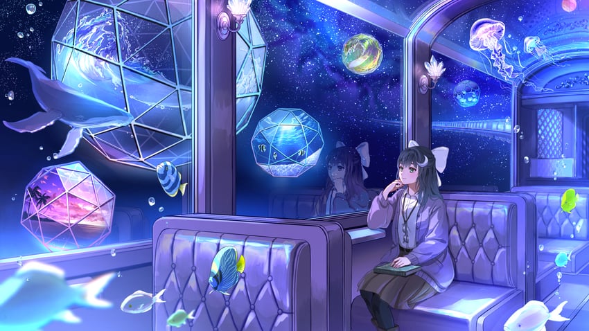 原创 1名女孩 气泡 腰带 黑色皮带 黑发