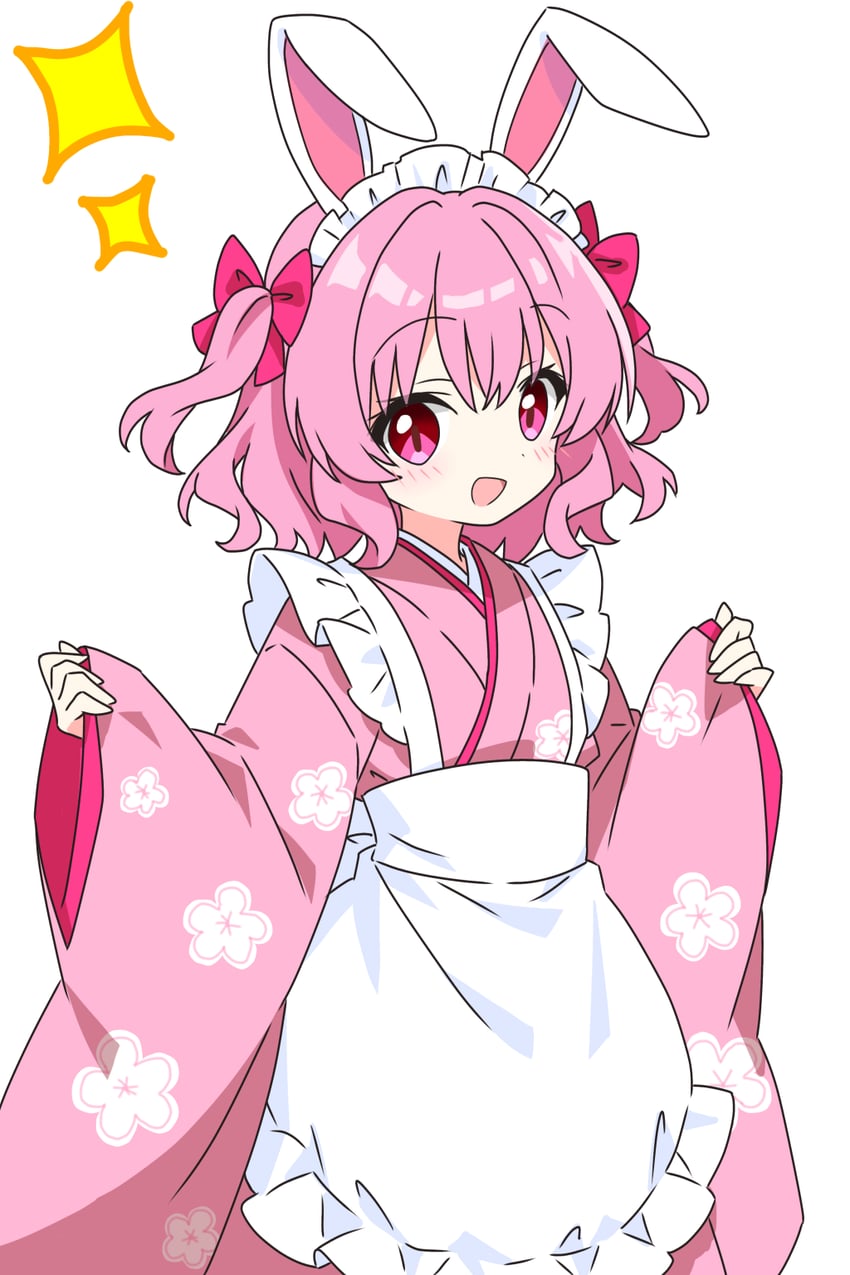 原创 1名女孩 :D 兽耳 围裙 脸红