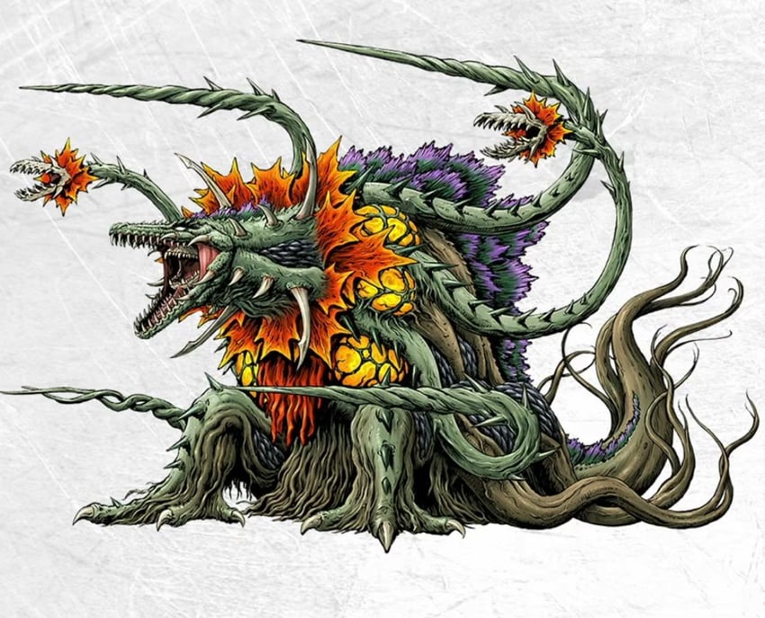 哥斯拉系列、godzilla battle line、哥斯拉大战碧奥兰蒂 核心 额外的嘴 尖牙 脚 花