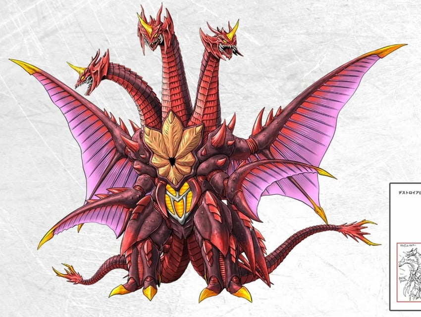 哥斯拉系列、godzilla battle line、哥斯拉大战戴斯特洛伊亚 袖剑/臂刃 蝙蝠翅膀 甲壳 爪子 生物