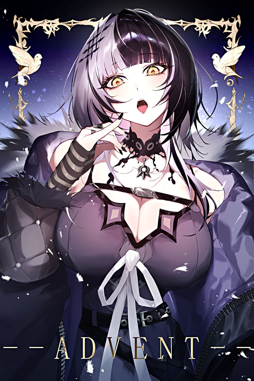 Hololive、Hololive英语、诗织·诺维拉 1名女孩 :p 护臂 腰带 黑色袖套