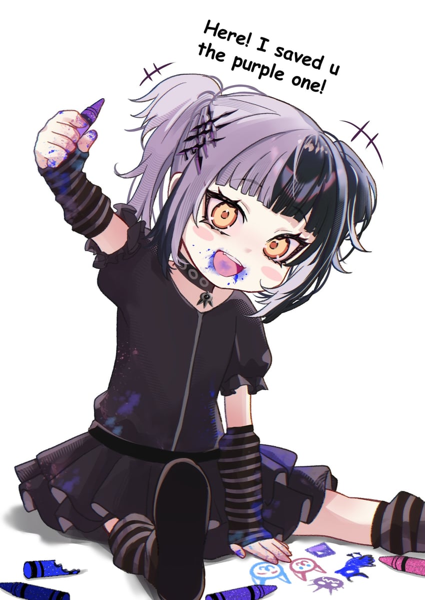Hololive、Hololive英语、诗织·诺维拉 1名女孩 猫脸笑 幼化 护臂 鸟
