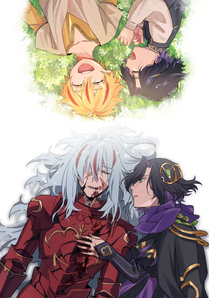Fate/Grand Order、Fate系列、约翰·拉克兰 (Fate) 2个男孩 年龄对比 幼化 Alter从者 铠甲
