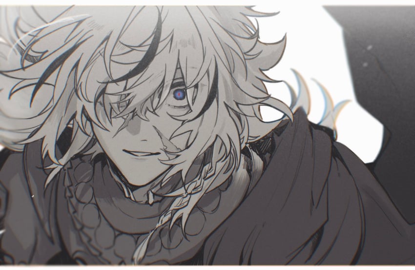 Fate/strange Fake、Fate系列、理查一世 (Fate) 1名男孩 Alter从者 铠甲 蓝眼 辫子