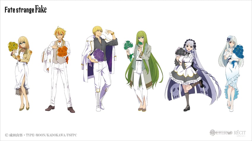 Fate/strange Fake、Fate系列、恩奇都 (Fate) 1个其他角色 2个男孩 3人女子 呆毛 黑瞳