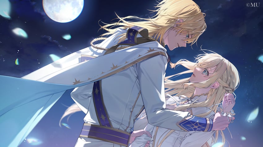 the goddess of tears ~restoration~、gizeld、philia kartner 1名男孩 1名女孩 金发 蓝眼 蝴蝶结