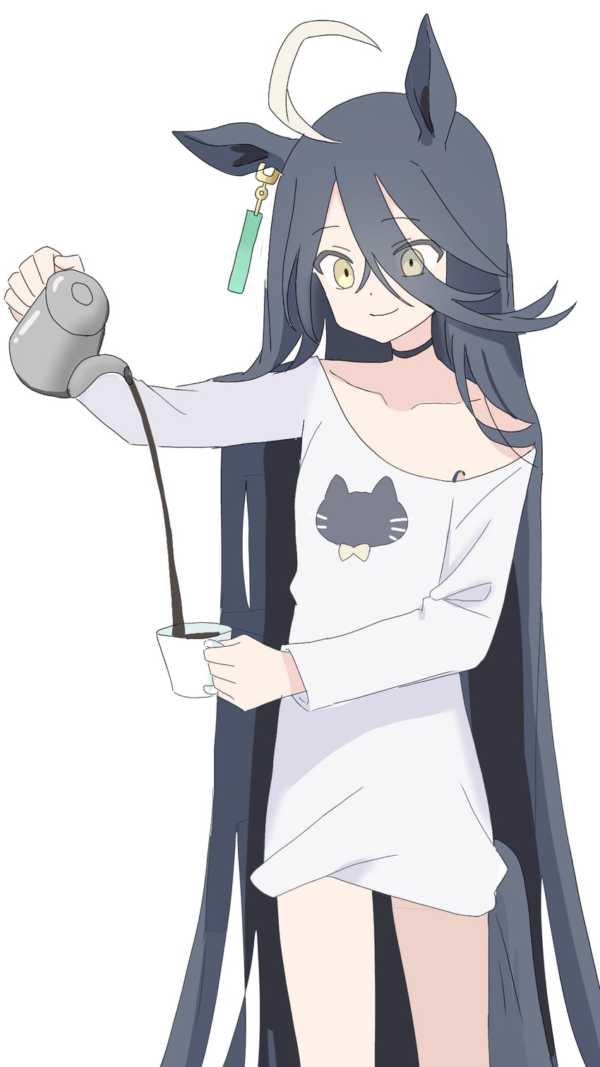 赛马娘、曼城茶座 (赛马娘) 1名女孩 荒谬的长发 呆毛 动物花纹 比基尼