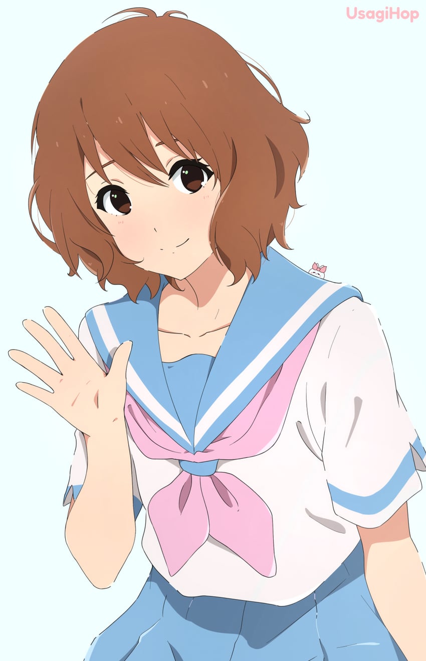 吹响吧！上低音号、莉兹与青鸟、黄前久美子 1名女孩 作者名 蓝色水手领 棕眼睛 棕发