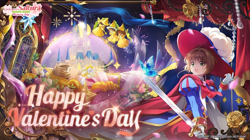 魔卡少女樱、魔卡少女樱：回忆钥匙、睡美人 (童话) 1名男孩 4个女孩 :D 呆毛 珠帘