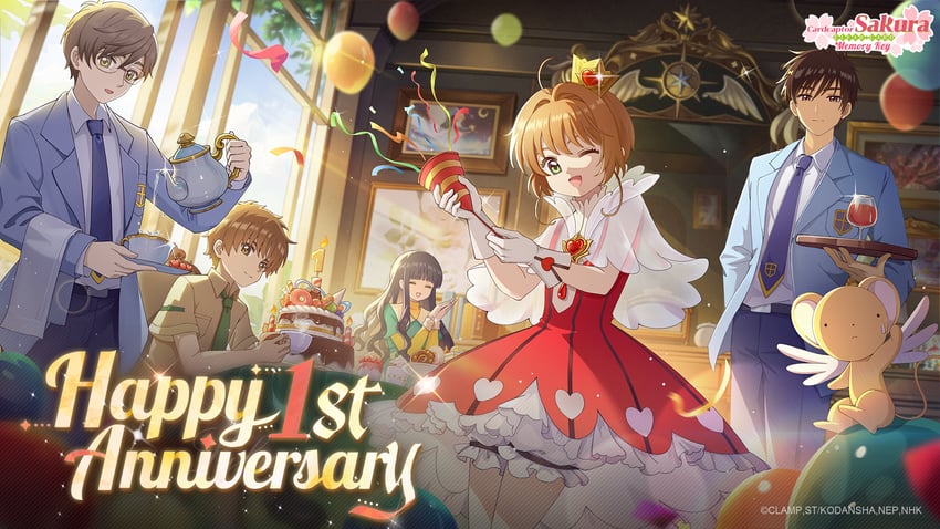 魔卡少女樱、魔卡少女樱：回忆钥匙、魔卡少女樱 透明牌篇 2名女孩 3个男孩 :D 微笑 微笑
