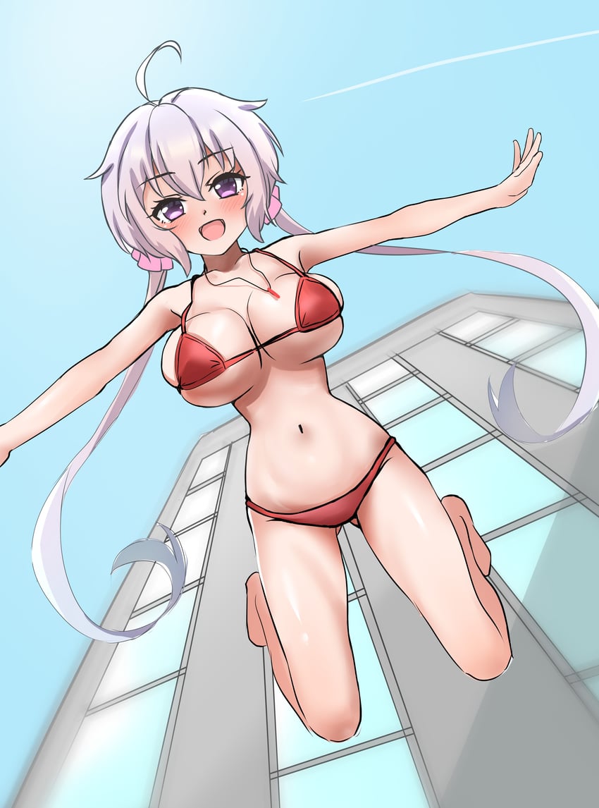 战姬绝唱、雪音克丽丝 1名女孩 :D 呆毛 腋窝褶皱 赤脚