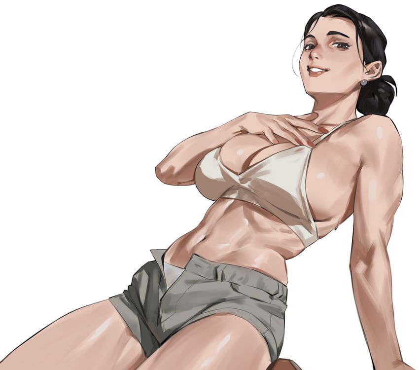无敌少侠 (系列)、黛比·格雷森 1名女孩 黑发 乳房 吊带背心 耳环