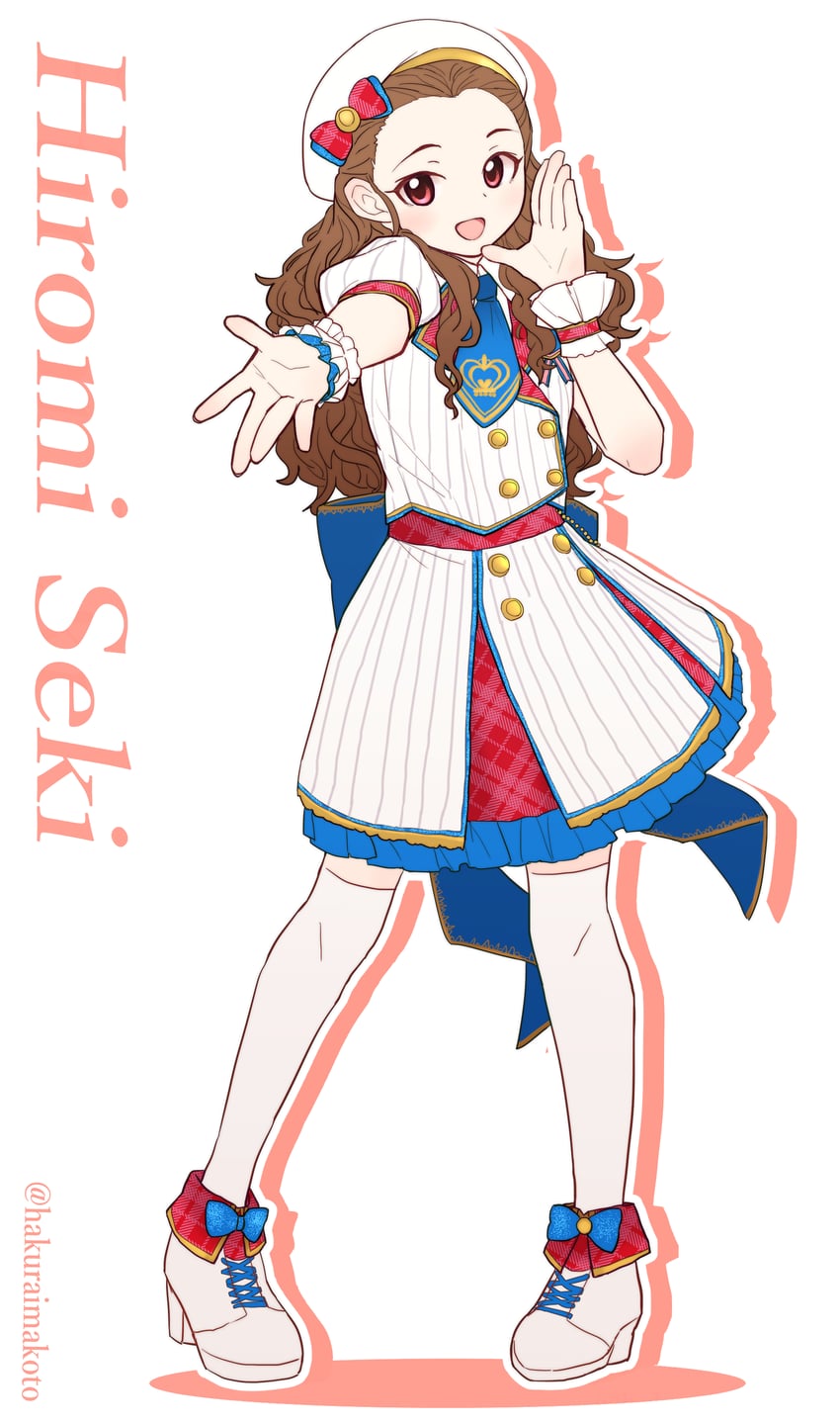 偶像大师、偶像大师 灰姑娘女孩、关裕美 1名女孩 Brand New Seasons (偶像大师) 棕发 全身 帽子