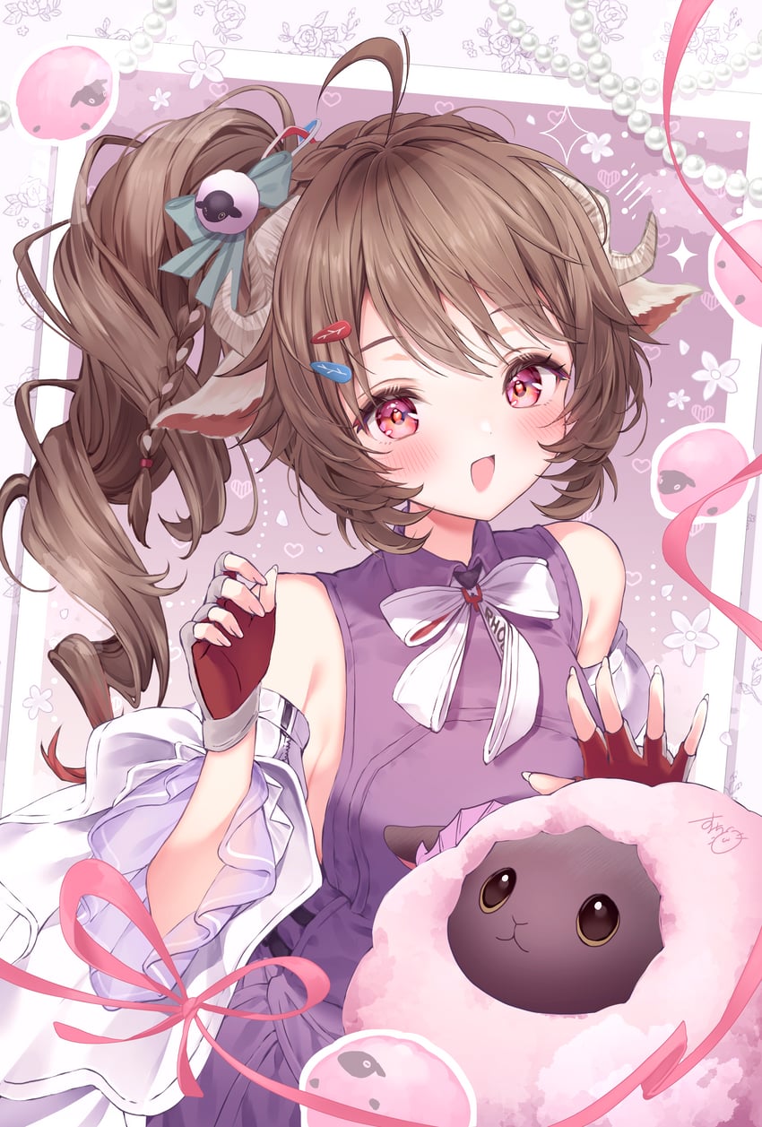 明日方舟、明日方舟：终末地、阿德莉亚 (明日方舟) 1名女孩 猫脸笑 :D 兽耳 露肩