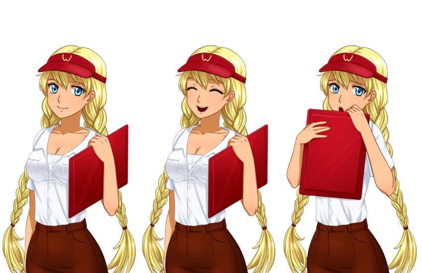 永恒之夏、原创、斯拉薇雅酱 1名女孩 金发 蓝眼 辫子 乳房
