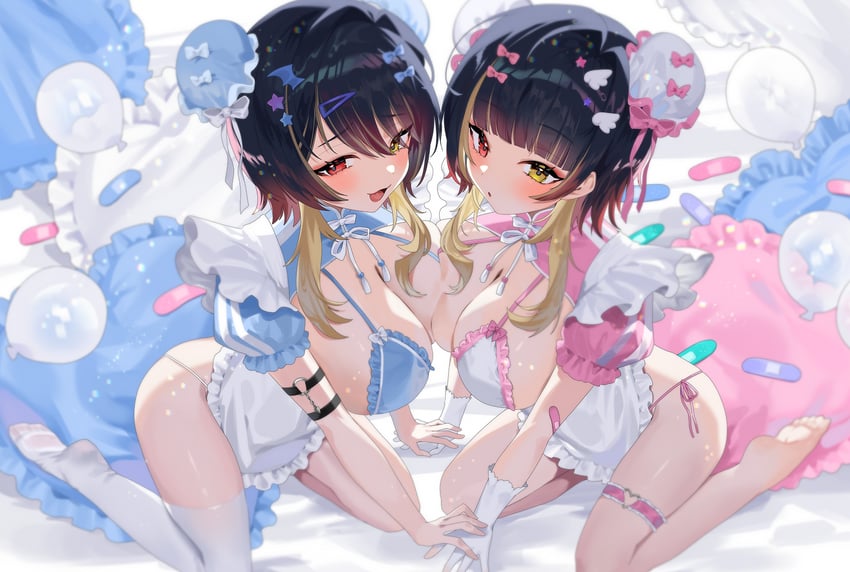 Phase Connect、神薙洛基 1名女孩 臂带 气球 创可贴 黑发