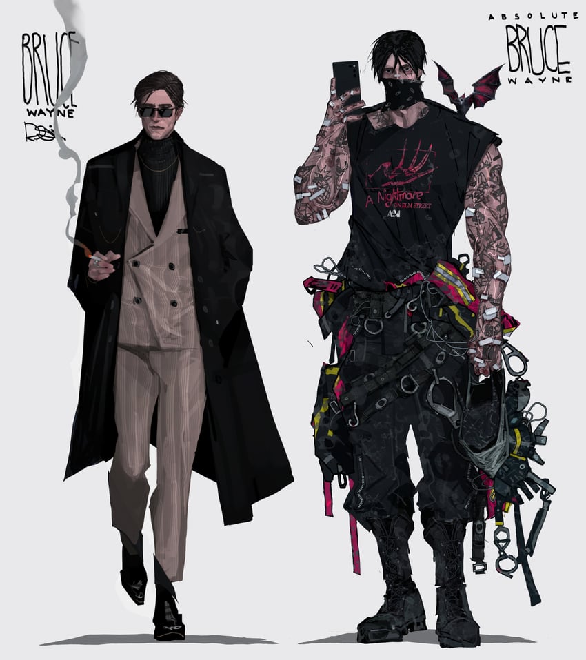 绝对蝙蝠侠、Absolute DC、蝙蝠侠系列 2个男孩 正装 男性重心 多个男孩 肌肉