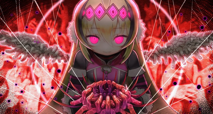 Inti Creates、majogami、karma (majogami) 1名女孩 血 手上的血 紧身连体衣 靴子