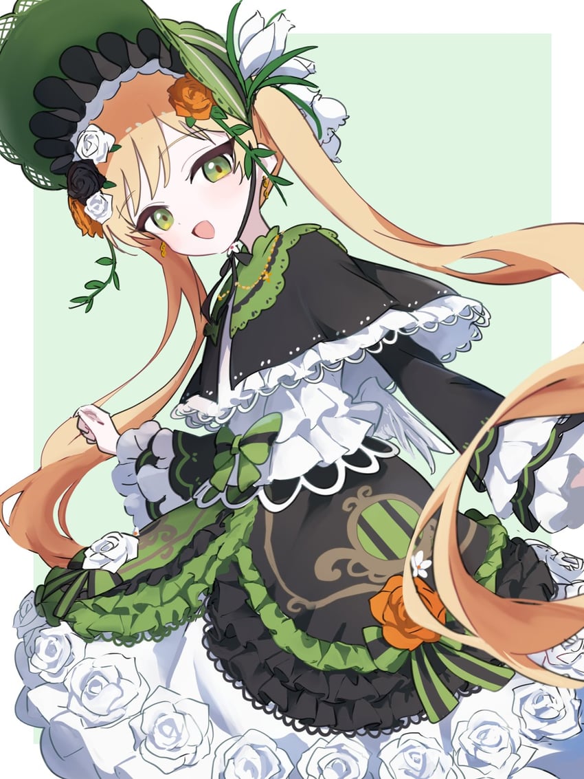 魔法少女的小镇审判、外能范奈 :D 黑色小披肩 金发 蓝发 软帽