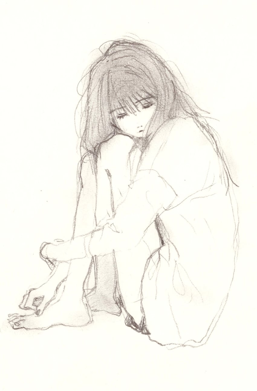 原创 1名女孩 赤脚 齐刘海 闭眼 闭嘴