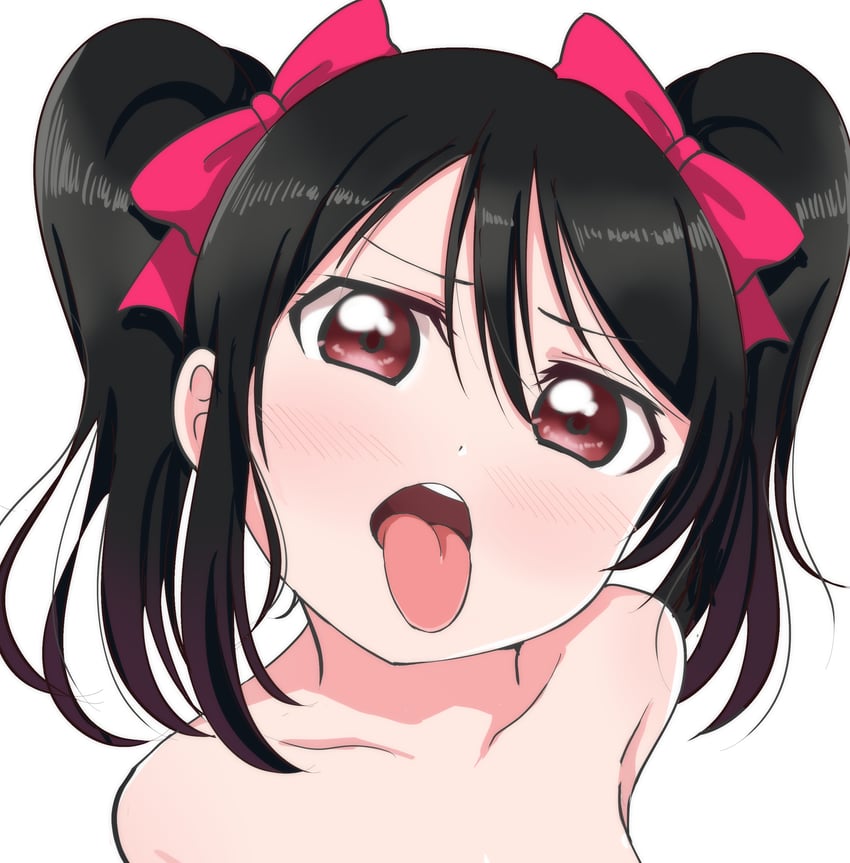 Love Live!、Love Live! 学园偶像祭、矢泽妮可 1名女孩 黑发 脸红 蝴蝶结 发带蝴蝶结